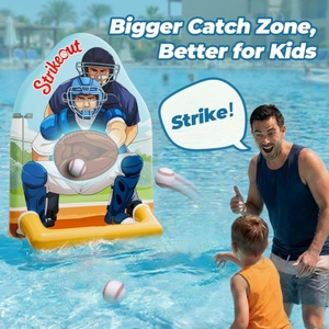 PVC Inflatable Baseball Toss Game Pool Toy Outdoor Yard Water Bat Target Sports Activity Cool Summer Beach Family Party <b>Gift</b> - Product Image 5