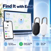 Traceur GPS intelligent anti-perte compatible iOS, étanche IP67, antivol, pour bagages et clés, avec fonction de suivi LBS