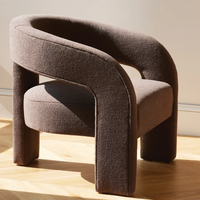 Fauteuil de luxe haut de gamme Cofa pour salon, mobilier d'intérieur, chaise rembourrée à accoudoirs souples