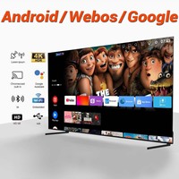 Usine de téléviseurs LED acceptant les commandes OEM personnalisées, téléviseurs intelligents Android 17 22 24 32 40 43 50 55 65 75 85 100 pouces, téléviseurs intelligents 4K