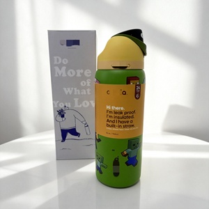 Botella de Agua OWA FreeSip 2026 - Tapa de Doble Apertura, Libre de BPA, Antiderrames, 32 oz, Compatible con Portavasos de Auto, Estilo Color Caramelo - Product Image 4