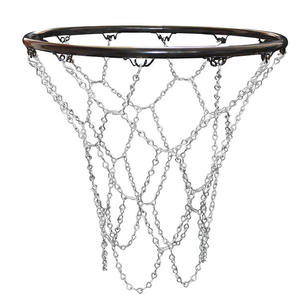 Nouveau <span class=keywords><strong>filet</strong></span> <span class=keywords><strong>de</strong></span> basket-ball intérieur et extérieur <span class=keywords><strong>Filet</strong></span> <span class=keywords><strong>de</strong></span> basket-ball standard robuste à chaîne tressée <span class=keywords><strong>en</strong></span> acier inoxydable - Product Image 1