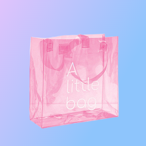 Fashion Women Clear Tote Bag Waterproof PVC Transparent Jelly Bag Shopper Ladies Shoulder Shopping Plastic Bag