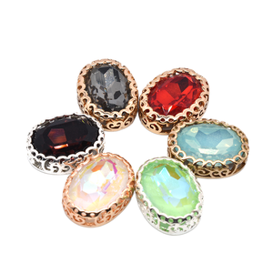 Hình bầu dục thủy tinh <span class=keywords><strong>3D</strong></span> pha lê may-on Rhinestone <span class=keywords><strong>Motif</strong></span> cho váy cưới giày túi hàng may mặc thân thiện với môi nhà máy trực tiếp - Product Image 1