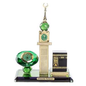 Modelo de cúpula negra de cristal contemporáneo, muy vendido, con torre y diamantes verdes, popular para decoraciones de aniversario - Product Image 5