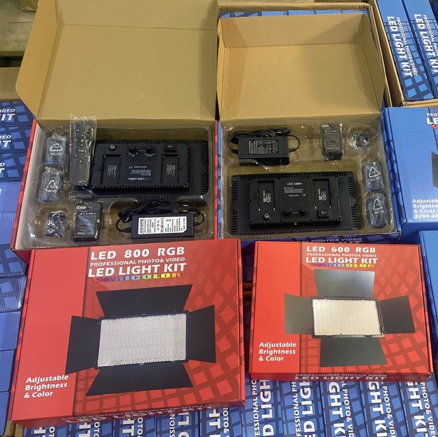 Professional Rechargeable Pro 800 RGB LED Panel Light Photography, Studio Light 3200-6500K with Tripod Stand for Video Recording