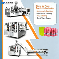 Machine d'emballage automatique haute vitesse pour sachets préformés, équipement de remplissage et de scellage Doypack pour chips, pop-corn, biscuits, et autres snacks.