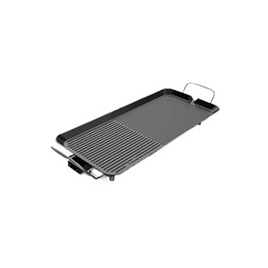 Grill électrique avec revêtement antiadhésif à base d'eau et design extensible 2-en-1, idéal pour le camping en plein air et la cuisson en intérieur - Product Image 3