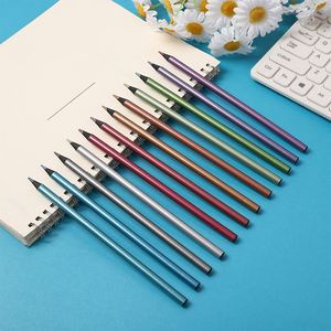 Crayons de dessin métalliques colorés non solubles de 3,0 mm, 12 couleurs, en bois noir, crayons de couleur pour l'art, crayons spéciaux pour la peinture personnalisée - Product Image 3