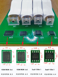 Sonda de chip SOP8 de marca original para programación de montaje en superficie, lectura/escritura, descarga, programación en línea, prueba, espaciado de pines 1.27mm - Product Image 5
