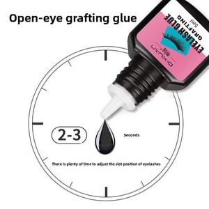 Colle liquide pour cils jetable, usage quotidien, végane, sans cruauté, imperméable, forte tenue, inodore, pour pose autonome de faux cils - Product Image 2