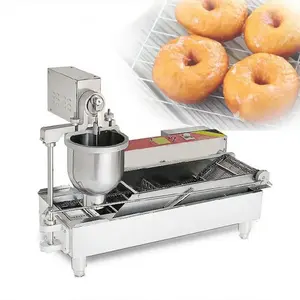 Máquina comercial para hacer Donuts, freidora continua,