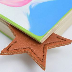 Star-Shaped <b>Bookmark</b> Clips PU Leather Cute Book Marks <b>Gifts</b> for Book Lovers - Product Image 2