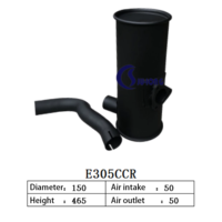 Silencieux pour CAT E305CCR, fabricant de silencieux depuis 20 ans, vente en gros OEM ODM, silencieux pour moteur diesel, générateur, bulldozer, excavateur, chargeuse