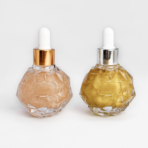 MLM customizable 30ml Unique Round <b>Dropper</b> <b>Bottle</b> Glitter Body Oil Brightening Moisturizing Liquid Highlighter Vegan body oil - Product Image 4