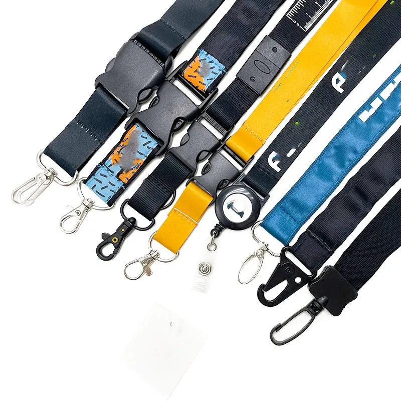 Nieuwe Trend Lederen Lanyard Met Id-Kaart Badge Houder Lanyard Logo Aangepaste Lanyards