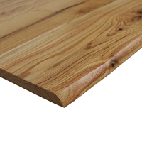 Chêne rouge massif Live Edge Table à manger en dalles de style rustique Dessus de table de salon restaurant café
