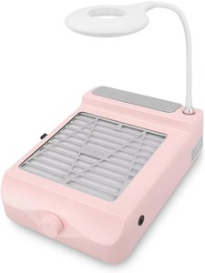 Nail Dust Collector, Adjustable Suction, Professional Nail Fan Dust Collector With Light Manicure Dust Collector - Product Image 2