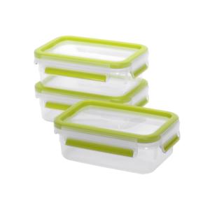 Emsa Clip & Close Contenant alimentaire 0,55 l, lot de 3, vert clair - Product Image 1