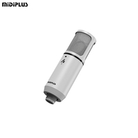 Microphone à condensateur professionnel Midiplus HZ3 pour studio, chant, karaoké, podcast, enregistrement, diffusion en direct sur TikTok