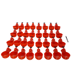 Juego de 32 <span class=keywords><strong>bebederos</strong></span> automáticos <span class=keywords><strong>para</strong></span> pollos con broca, bebedero de plástico <span class=keywords><strong>para</strong></span> aves de corral, fácil instalación, juego de <span class=keywords><strong>bebederos</strong></span> <span class=keywords><strong>para</strong></span> pollos, agua <span class=keywords><strong>para</strong></span> aves de corral - Product Image 3
