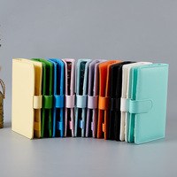 En gros Budget Classeur Macaron Couleur PU Cuir Cahier Portable A5 A6 Classeur 6 Anneaux Journal Cahier Budget Classeur
