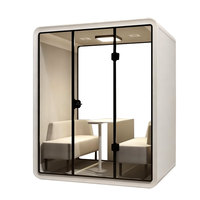 Cabine insonorisée modulaire en aluminium pour bureau, diffusion en direct, karaoké, enregistrement, bibliothèque, examens, personnalisable