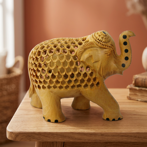 Antique <b>Wooden</b> Indian Animal Statues Eco-Friendly Carved Wood <b>Gifts</b> & Crafts From Rajasthan - Product Image 4