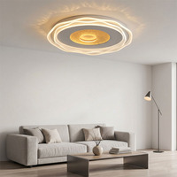 Nouvelle Arrivée 2026 – Plafonnier LED Rond Minimaliste et Élégant en Acrylique, à Température de Couleur Réglable, Montage en Saillie