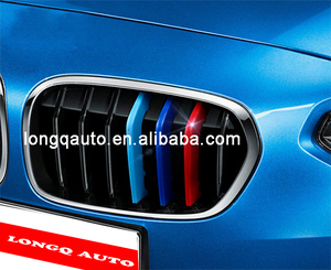 LONGQ AUTO ABS Bande de garniture de calandre tricolore pour M Sport F30/F10/Z4/E89/X5/X6/X3/X4/X1/F15/F16/GT/E70/E90 - Product Image 6