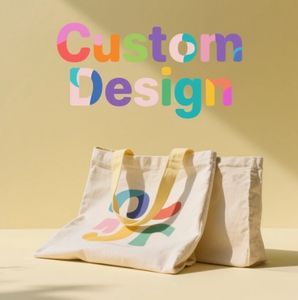 Bolsas de lona de algodón personalizadas, bandolera de compras con letras, regalo de fiesta nupcial, personalidad con logotipo impreso personalizado, bolsa de lona - Product Image 6