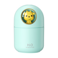 OEM Dropshipping Portable LED light mini 300ml h2o pulvérisation brume humidificateur d'air diffuseur d'huile essentielle USB voiture humidificateur d'air