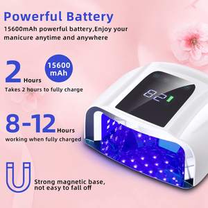 Lampe UV LED rechargeable pour ongles, 108W, sécheuse de gel portable à double lumière, séchage rapide, vente en gros - Product Image 5
