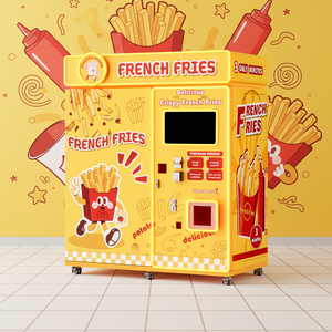 Distributeur automatique de frites et de nuggets de poulet pour usage commercial extérieur, entièrement automatique, pour les aires de restauration et les snack-bars - Product Image 1