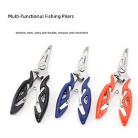 Pince de pêche professionnelle Qori LY en acier inoxydable, multifonctionnelle, à mâchoires courbées, coupe-ligne, logo personnalisé, outils de pêche marine de qualité supérieure