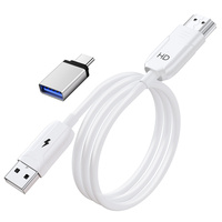 Keine Notwendigkeit WIFI und jedes Setup Wireless Mirror ing Adapter Video-Sender Empfänger HDMI-kompatibles Extender-Kabel für TV-Kamera-PC