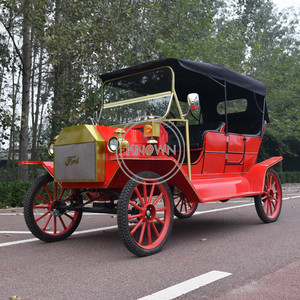 Carrito de Golf Eléctrico Clásico Retro Ford 2025 Rojo Usado para Campos de Golf, Camioneta de Celebración en Venta - Product Image 3