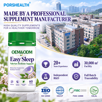 Comprimés Naturels à Base de Plantes pour le Sommeil, Marque Blanche, Magnésium & Racine de Valériane, Aide au Sommeil Profond, Usine de Suppléments OEM ODM