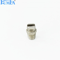 Buse de pulvérisation à jet plat à fort impact KUMEA en acier inoxydable pour lavage industriel, filetage mâle