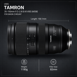 เลนส์ซูมมือสอง Tamron 35-150mm f/2-2.8 Di III VXD สำหรับกล้อง <span class=keywords><strong>Nikon</strong></span> Z Mount รุ่น Z8 Z9 Z6 <span class=keywords><strong>II</strong></span> <span class=keywords><strong>Z7</strong></span> <span class=keywords><strong>II</strong></span>  ทดสอบแล้ว สภาพเหมือนใหม่ - Product Image 4