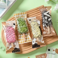 Sachet d'emballage thermoscellable en plastique jetable pour bâtonnets glacés, crèmes glacées et aliments surgelés, avec motif dessin animé mignon