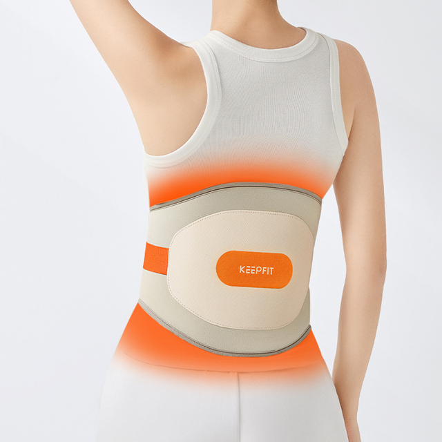 Breathable Massage Belt Lumbar Pad Adjustable Cordless Graphene Heating Pad Dual Frequency Vibration Quick Heat for Women