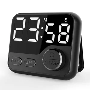 Schlussverkauf Batterie Küchen-Timer Digitaler Countdown Tischuhren LED-Bildschirm Küchen-Countdown-Timer magnetischer Zeittimer