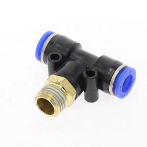 1/8" 1/4" 3/8" NPT BSPT Pneumatischer T-Stück-Steckverbinder <span class=keywords><strong>AHA</strong></span> Luftschlauch-Schnellkupplung für Kompressor-Luftwerkzeuge - Product Image 3