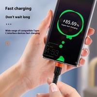 Kabel Pengisian Cepat Nylon Braided Grosir untuk USB Android TPC Ponsel Fungsi Data OTG Tipe-C