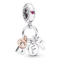 Breloques et perles pour bracelet DIY en argent Pando925 : cœurs, lettres, fleurs, voitures et guitares, accessoires de bijoux, cadeaux d'anniversaire