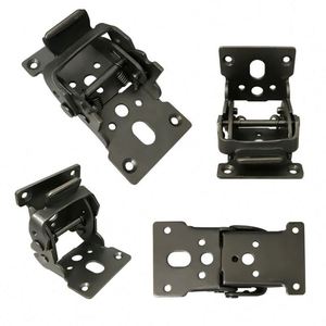 Iron <b>Folding</b> Brackets with Self-Lock Hinges for <b>Table</b> Bed Legs-Outdoor Workshop Use Durable Support - Product Image 2