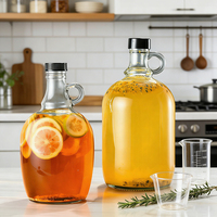 Bouteilles de vin en verre de Californie vides de 50 ml, 100 ml, 1 L, 1,5 L, 2 L, 3 L, 4 L, 5 L, pour brassage, fermentation, décantation, emballage liquide, vente en gros