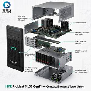 Servidor en Torre de Alto Rendimiento ProLiant ML30 Gen11 4U, E2434, 32 GB de RAM, Disco Duro de 8 TB, Copia de Seguridad de Archivos, Red de Oficina Remota, Garantía de Fábrica - Product Image 1