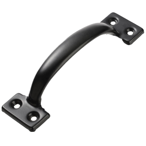 Versatile Black Rustproof Industrial Steel Barn <b>Door</b> <b>Pull</b> <b>Handle</b> Easy Installation Window Cabinet <b>Handles</b> Bedroom Exterior - Product Image 1